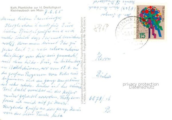 Kleinheubach Kath Pfarrkirche zur hl Dreifaltigkeit Fliegeraufnahme – Bild 2