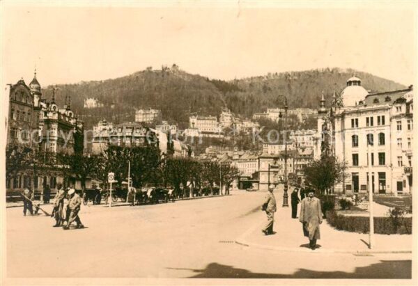 Karlsbad Eger Karlovy Vary Strassenpartie