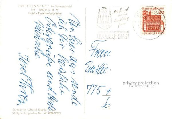 Freudenstadt Hotel Posterholungsheim Fliegeraufnahme – Bild 2