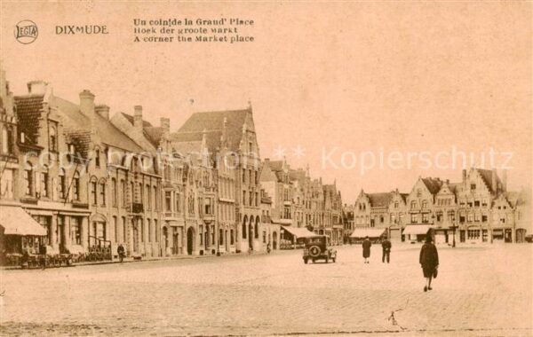 Dixmude Diksmuide Belgie Un coin de la Grand Place