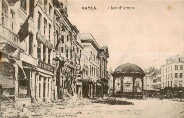 Namur sur Meuse Belgie Place d’Armes Feldpost