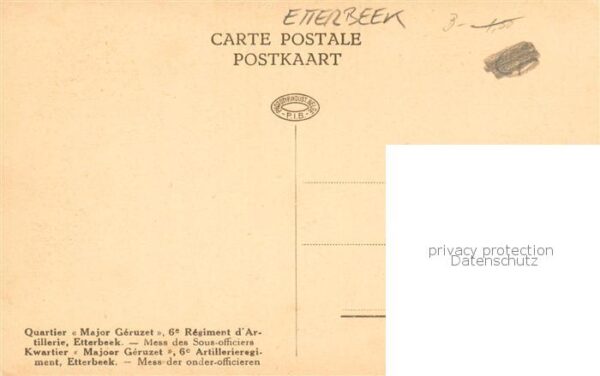 Etterbeek Bruxelles Belgie Quartier Major Geruzet 6e Regiment d’Artillerie Resta – Bild 2