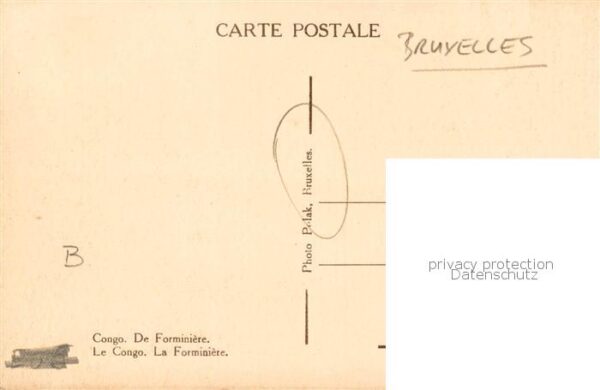 Bruxelles Bruessel Congo De Forminiere – Bild 2