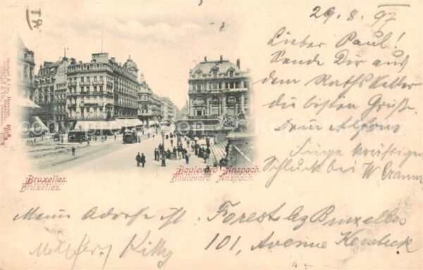Bruxelles Bruessel Boulevard Anspach
