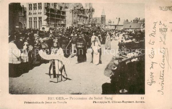 Bruges BRUGGE Belgie Procession du Saint Sang Presentation de Jesus au Temple