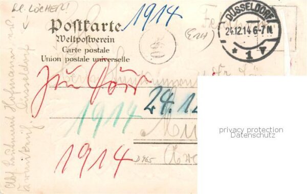 Duesseldorf Post Blatt Litho Feldpost – Bild 2