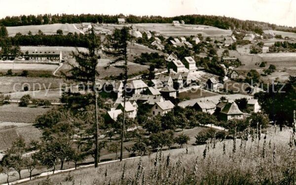 Schoenau Odenwald Panorama mit Gasthaus Pension Schriesheimer Hof