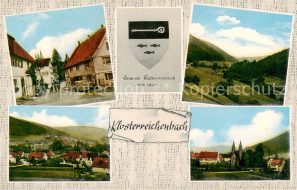 Klosterreichenbach Ortsansichten Baeckerei und Lebensmittel Laden Landschaftspan