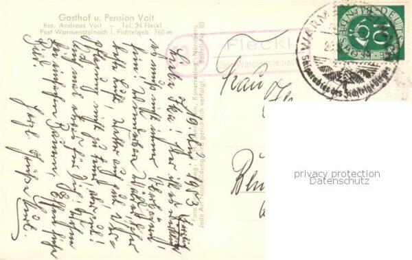 Fleckl Oberwarmensteinach Gasthof Pension Voit – Bild 2