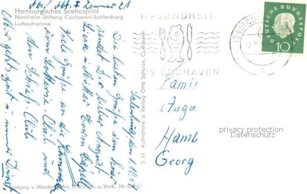 Sahlenburg Cuxhaven Hamburgisches Seehospital Nordheim-Stiftung – Bild 2