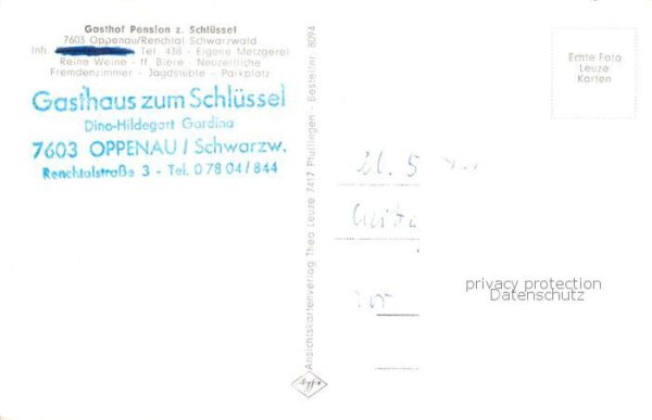 Oppenau Panorama Renchtal Gasthof Pension zum Schluessel – Bild 2