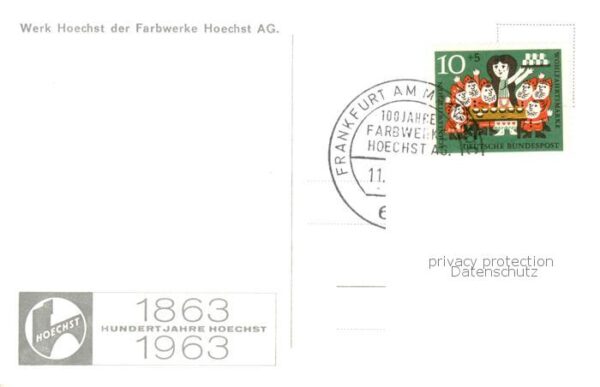 Hoechst Hoechst Frankfurt Main Werk Hoechst der Farbwerke Hoechst AG – Bild 2