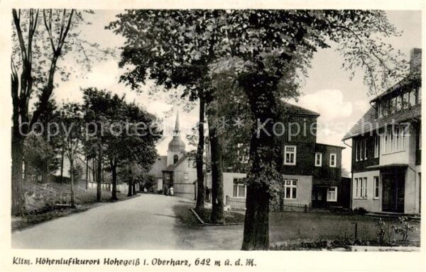 Hohegeiss Harz Ortsmotiv mit Kirche Hoehenluftkurort