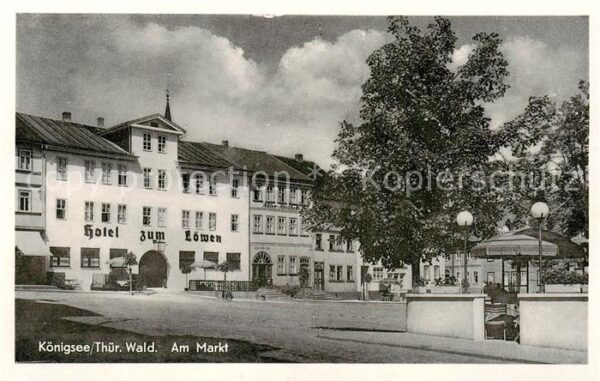 Koenigsee Thueringen Am Markt Hotel zum Loewen