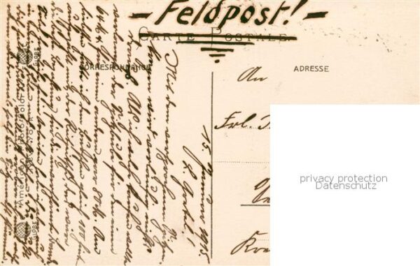 Blankenberghe Sur le brise-lames Feldpost – Bild 2