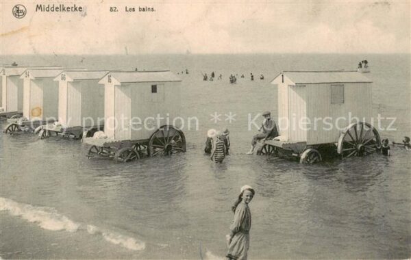 Middelkerke Belgie Les bains