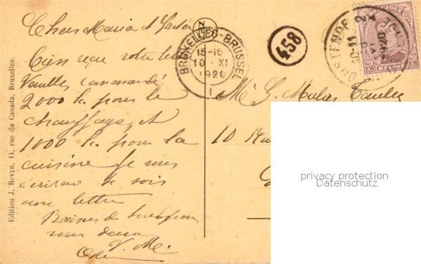 Middelkerke Belgie Rue Van Rinsberg Ruines Guerre Mondiale 1914-1918 – Bild 2