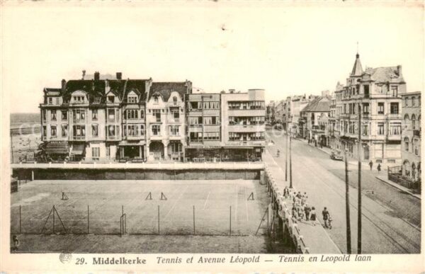 Middelkerke Belgie Tennis et Avenue Léopold