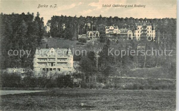 Bad Berka Schloss Gutenberg und Rodberg