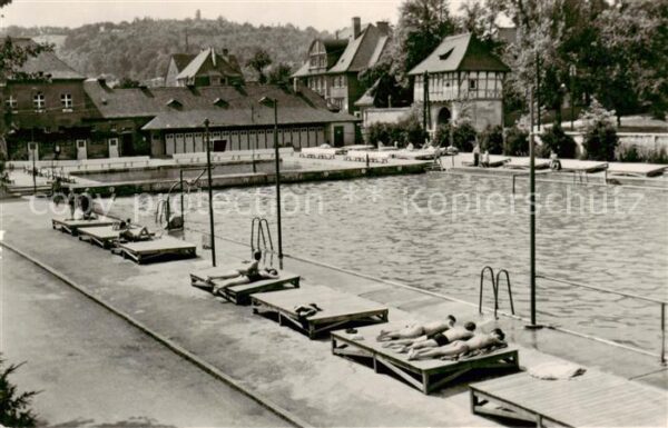 Arnstadt Ilm Schwimmbad und Alteburg
