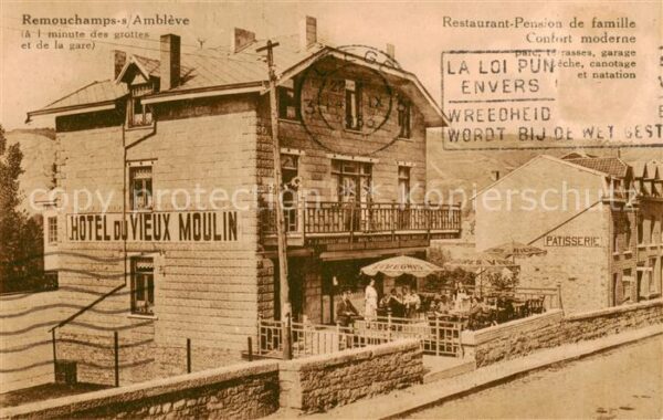 Remouchamps Ambleve Belgie Hotel du vieux Moulin Restaurant Pension de famille
