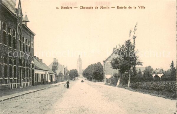 Roulers Roeselare Westflandern Belgie Chaussée de Menin Entrée de la ville