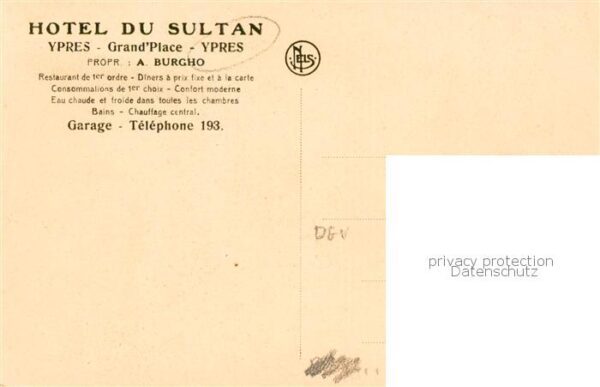 Ypres Ypern Ieper Belgie Hôtel du Sultan – Bild 2