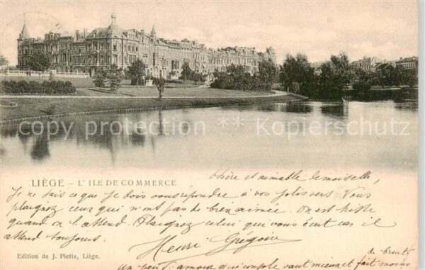 Liege Luettich Ile de Commerce
