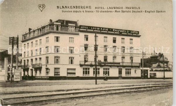 Blankenberghe Hôtel Lauwagie Pauwels