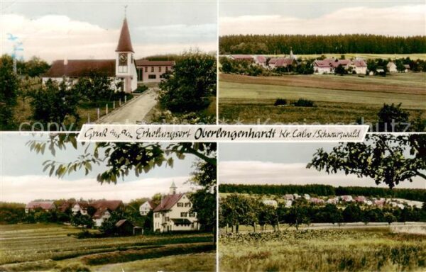Oberlengenhardt Schoemberg Ortsansichten mit Kirche Landschaftspanorama