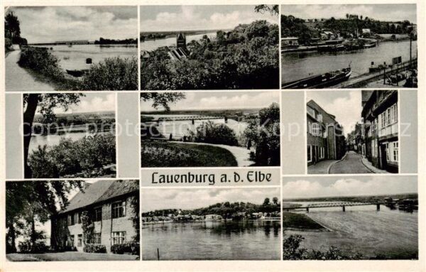 Lauenburg Elbe Panorama Teilansichten