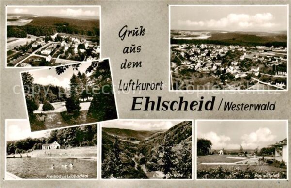 Ehlscheid Luftaufnahmen Parkanlagen Freibach Laubachtal Elisabethhoehe Minigolfp
