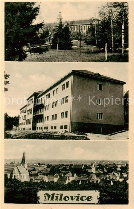 Milovice Milowitz CZ Teilansichten Stadtpanorama