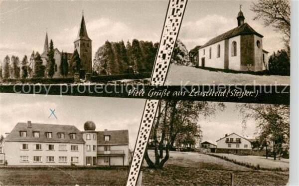 Leuscheid Motive mit Kirchen Teilansichten