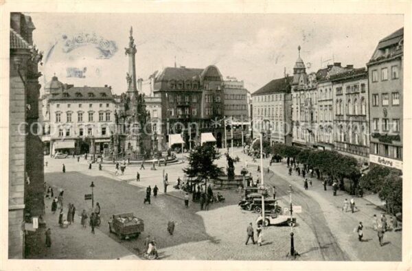 Olomouc Olmuetz CZ Stadtzentrum Dreifaltigkeitssaeule