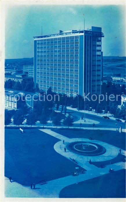 Zlin Gottwaldov CZ Platz der Arbeit und Verwaltungshaus der Bata-Werke