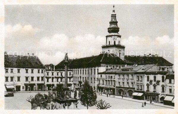 Kremsier Kromeriz Czechia Stadtzentrum Brunnen