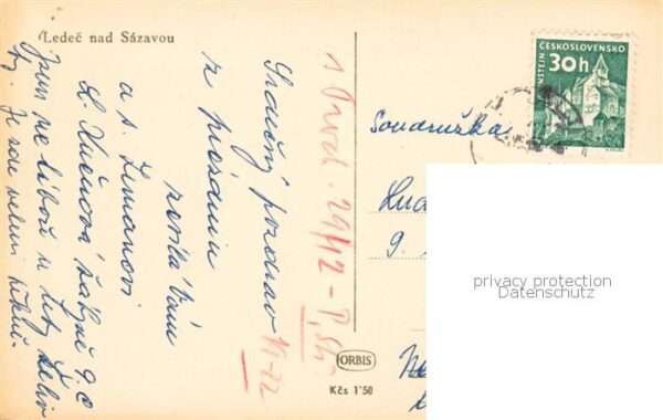 Sazavou Motiv mit Blick zum Schloss – Bild 2