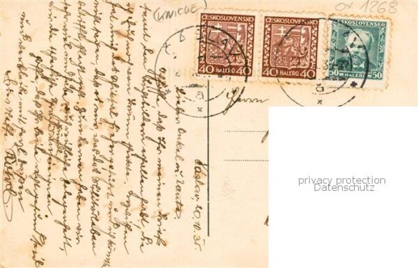 Caslav Tschaslau CZ Stadtzentrum Denkmal Junges Paar – Bild 2