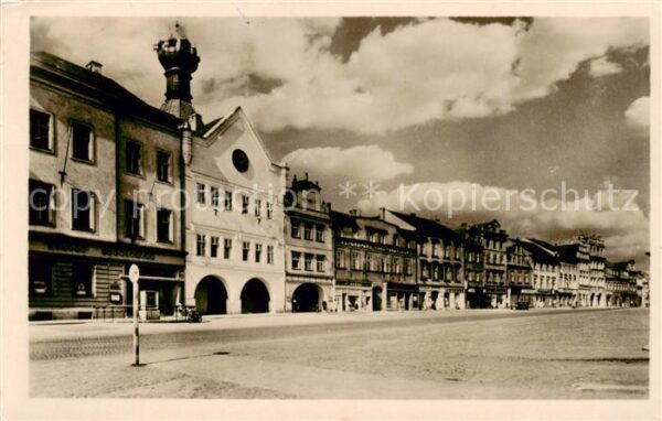 Litomerice Leitmeritz Nordboehmen CZ Mirove namesti Stadtzentrum Platz
