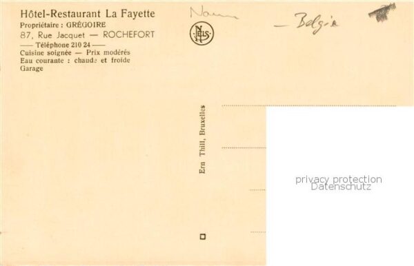 Rochefort  Belgie Hôtel Restaurant La Fayette – Bild 2