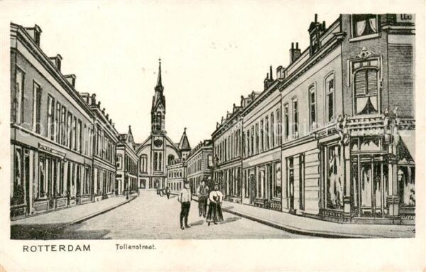 Rotterdam  NL Tollenstraat Kuenstlerkarte