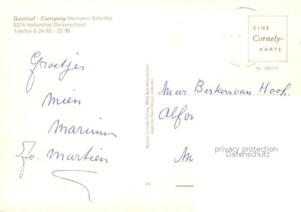 Dickerscheid Hellenthal Panorama Camping Hermann Schulter – Bild 2