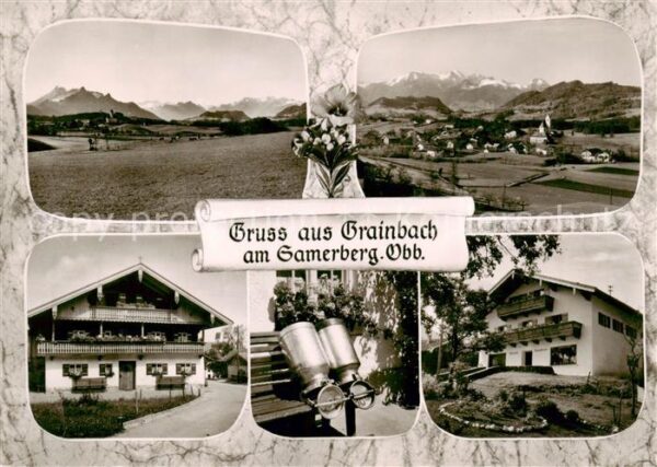 Grainbach Samerberg Panorama Alpen Gasthaeuser Pensionen