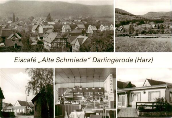 Darlingerode Ortspanorama EisCafe Alte Schmiede Landschaft