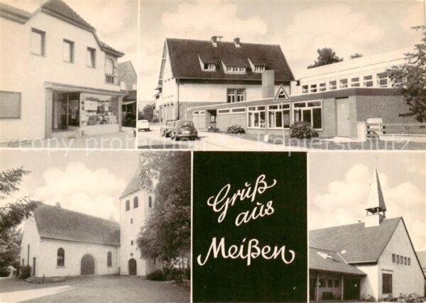 Meissen Elbe Sachsen Baeckerei Lebensmittel-Laden Schnake Kirche