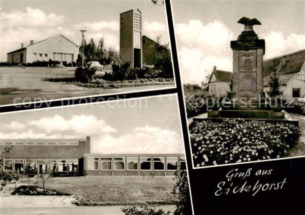 Eickhorst Minden Westfalen Teilansichten Denkmal Schule