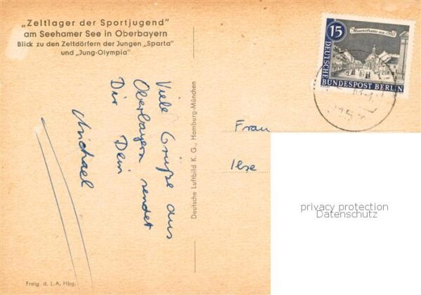 Seeham Obertrumersee Zeltlager der Sportjugend am Seehamer See – Bild 2