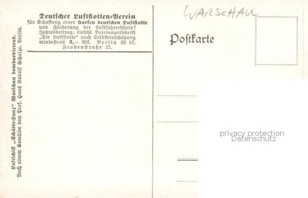 Warszawa Deutscher Luftflottenverein Luftschiff Panorama – Bild 2