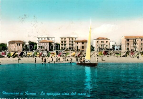 Miramare di Rimini IT  La spiaggia vista dal mare